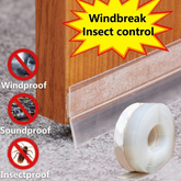 Self-Adhesive Silicone Sealing Tape — Multi-Protection Door & Window Gap Strip for Soundproofing, Waterproofing & Insect Blocking | 1 Meter