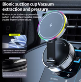 Magnetic Strong Magnetic Phone Holder Foldable Design 360° Adjustable Vacuum Mount for Car/Desk/Bathroom/Universal Use for home