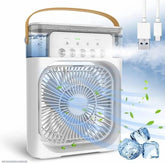 Portable Air Cooler Fan — 3-in-1 Mini AC Desktop Humidifier with 7-Color LED