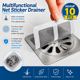 10 Pcs Multifunctional Net Sticker Drainer – Perfect for Bathroom, Kitchen & More
