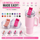 Leakproof Replacement Lid for 40oz Tumblers — Secure, Spill-Free & Ready to Go | Random Color