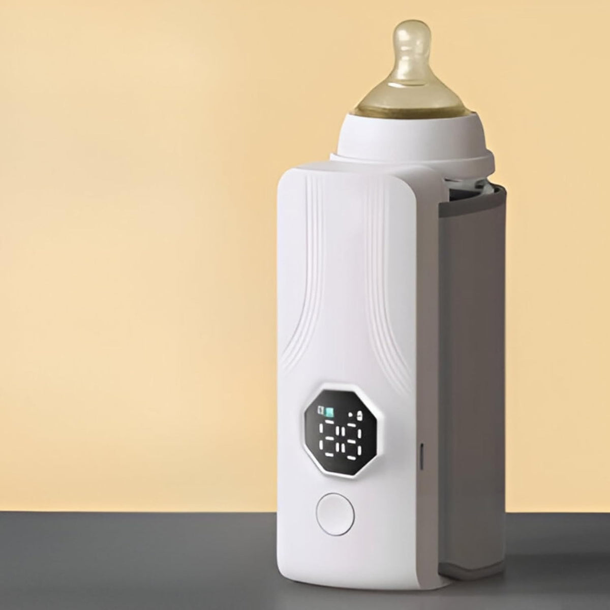 Portable Rechargeable Baby Bottle Warmer | Fast 1-Min Heating, USB Powered, 6 Temperature Levels