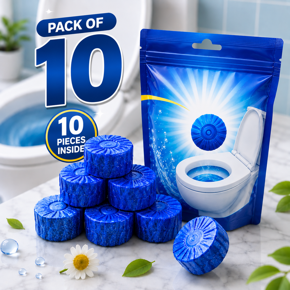 Toilet Cleaning Tablets [ pack of 10 ]