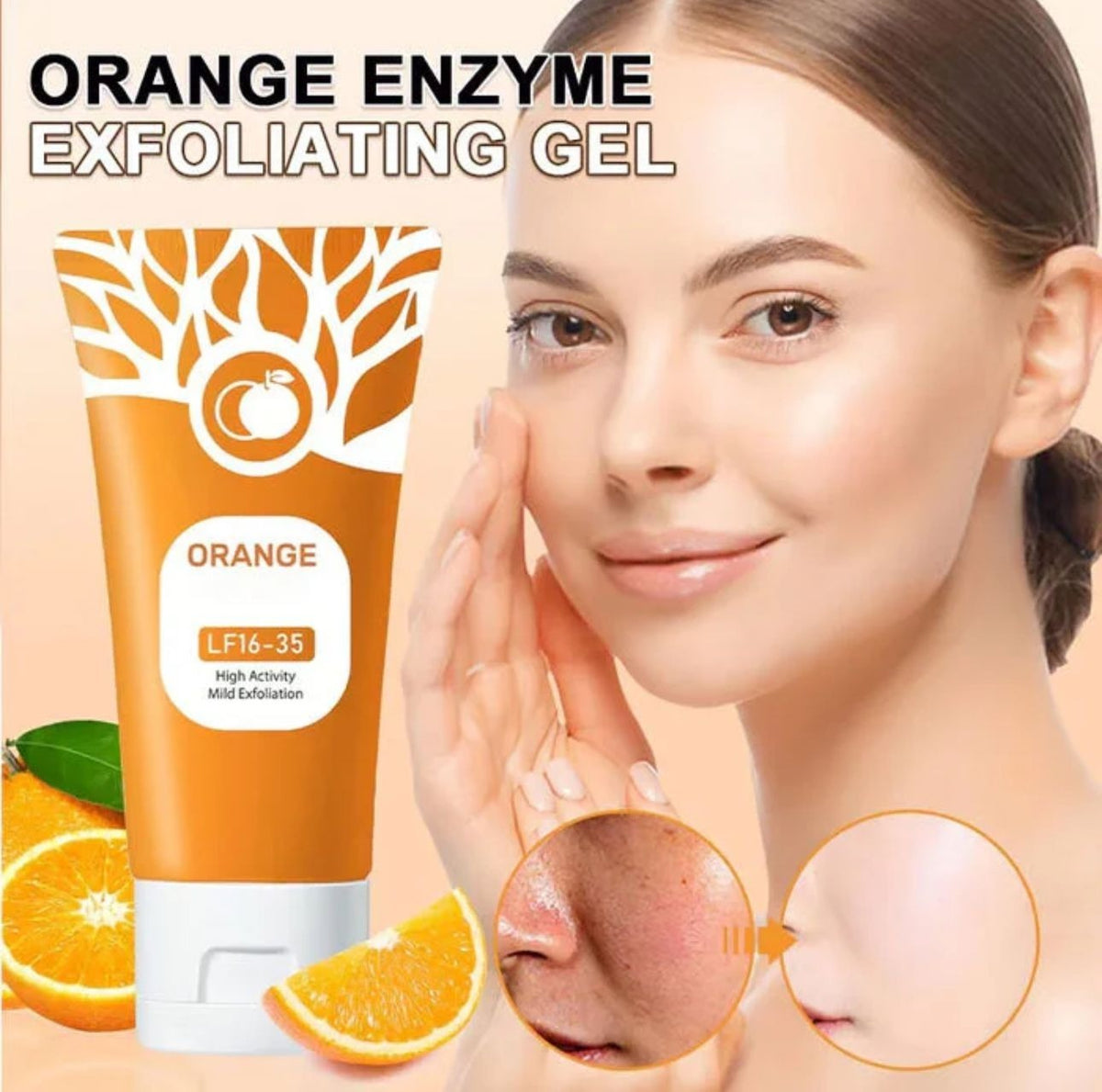 Orange Enzyme Exfoliating Gel — Brightening, Nourishing & Citrus-Powered Skincare for Radiant, Healthy Skin | 60g